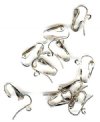 5 Pairs of Silver Tone Pierced Look Clip On Earring with Loop